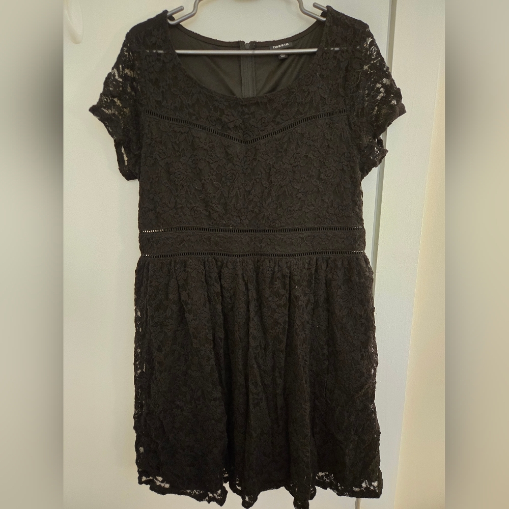Torrid Black Lace Dress